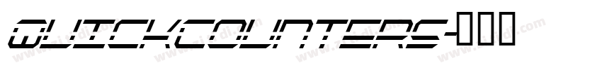 QuickCounters字体转换