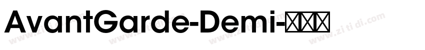 AvantGarde-Demi字体转换