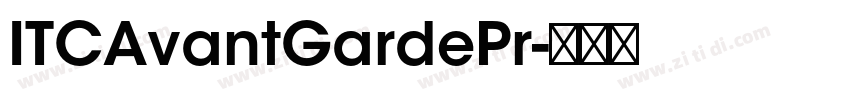 ITCAvantGardePr字体转换
