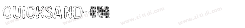 Quicksand字体转换