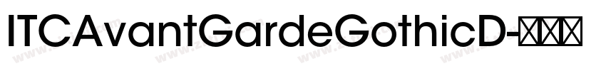 ITCAvantGardeGothicD字体转换