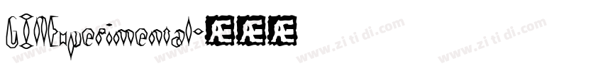 GINExperimental字体转换