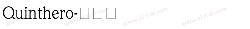 Quinthero字体转换