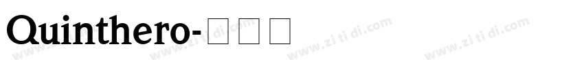 Quinthero字体转换