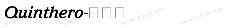 Quinthero字体转换