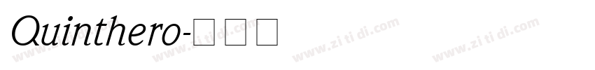 Quinthero字体转换