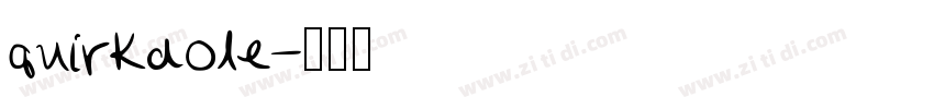 quirkdole字体转换