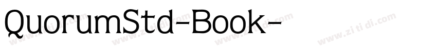 QuorumStd-Book字体转换