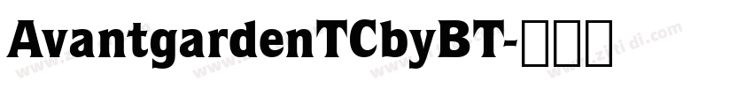 AvantgardenTCbyBT字体转换