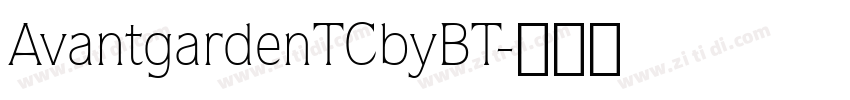 AvantgardenTCbyBT字体转换