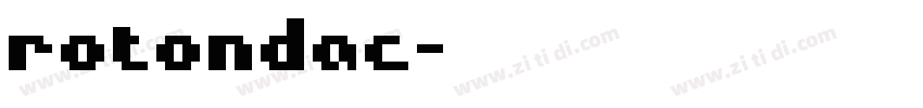 rotondac字体转换