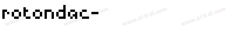 rotondac字体转换