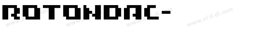 rotondac字体转换