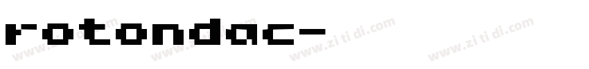 rotondac字体转换