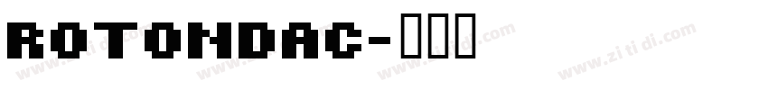 rotondac字体转换