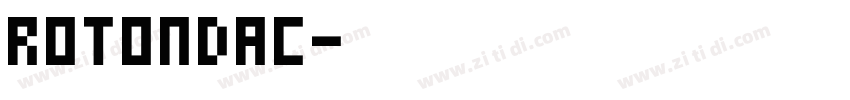 rotondac字体转换