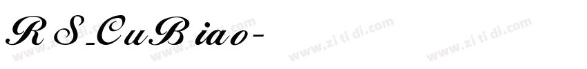 RS_CuBiao字体转换