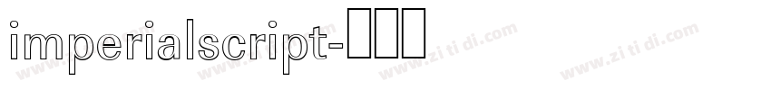 imperialscript字体转换