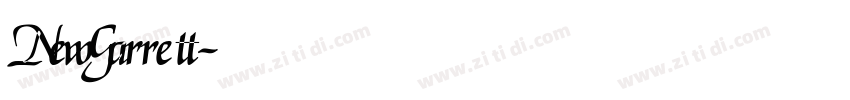 NewGarrett字体转换
