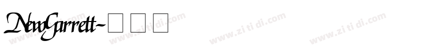 NewGarrett字体转换