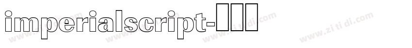 imperialscript字体转换
