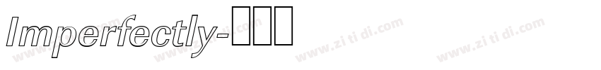 Imperfectly字体转换
