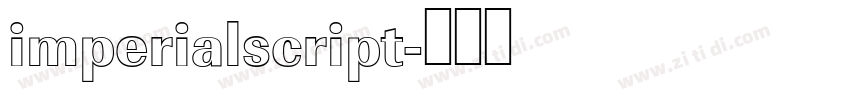 imperialscript字体转换