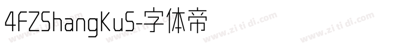 4FZShangKuS字体转换