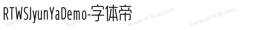 RTWSJyunYaDemo字体转换