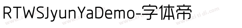RTWSJyunYaDemo字体转换