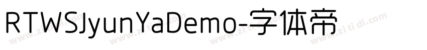 RTWSJyunYaDemo字体转换