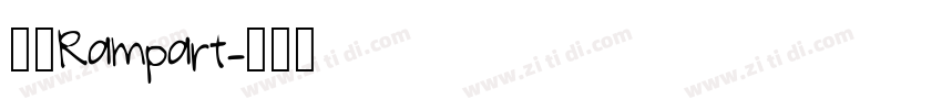 壁垒Rampart字体转换