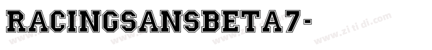 RacingSansBeta7字体转换