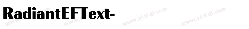 RadiantEFText字体转换