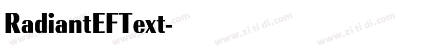 RadiantEFText字体转换