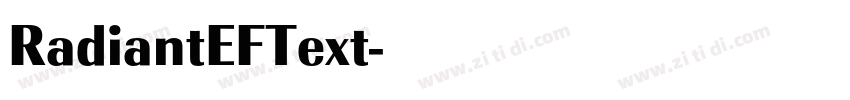 RadiantEFText字体转换