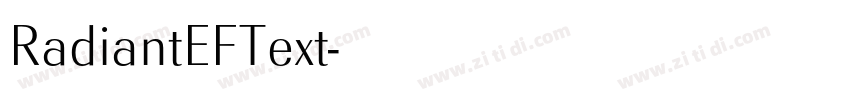 RadiantEFText字体转换
