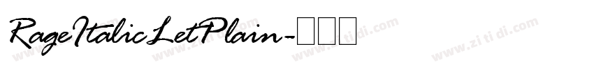 RageItalicLetPlain字体转换