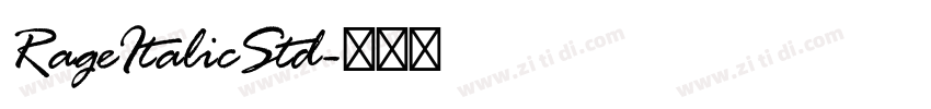 RageItalicStd字体转换