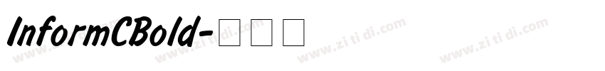 InformCBold字体转换