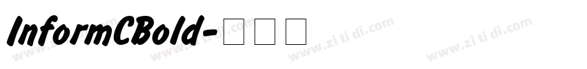 InformCBold字体转换