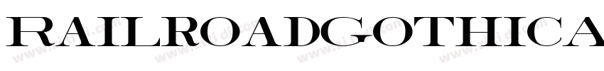 RailroadGothicATFBol字体转换