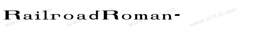 RailroadRoman字体转换