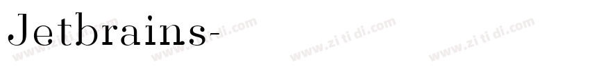 Jetbrains字体转换