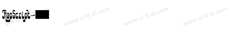 RapScript字体转换 RapScript字体转换