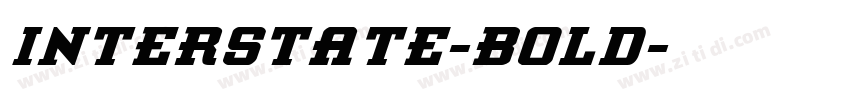 interstate-bold字体转换
