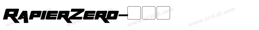 RapierZero字体转换