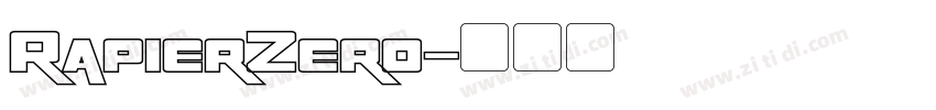 RapierZero字体转换