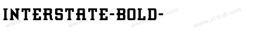 interstate-bold字体转换