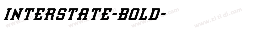 interstate-bold字体转换